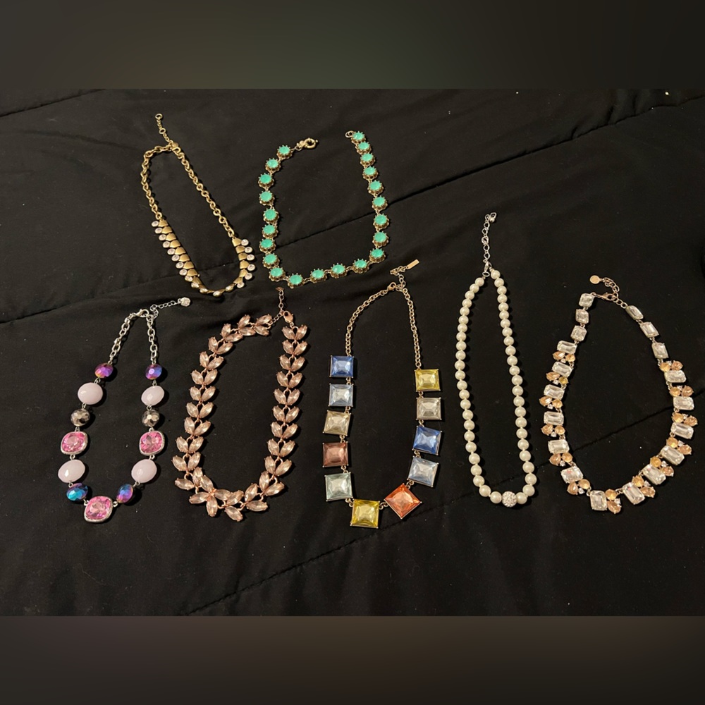 J Crew - Baublebar- Sugar Fix- Charter Club Set of 7 necklaces